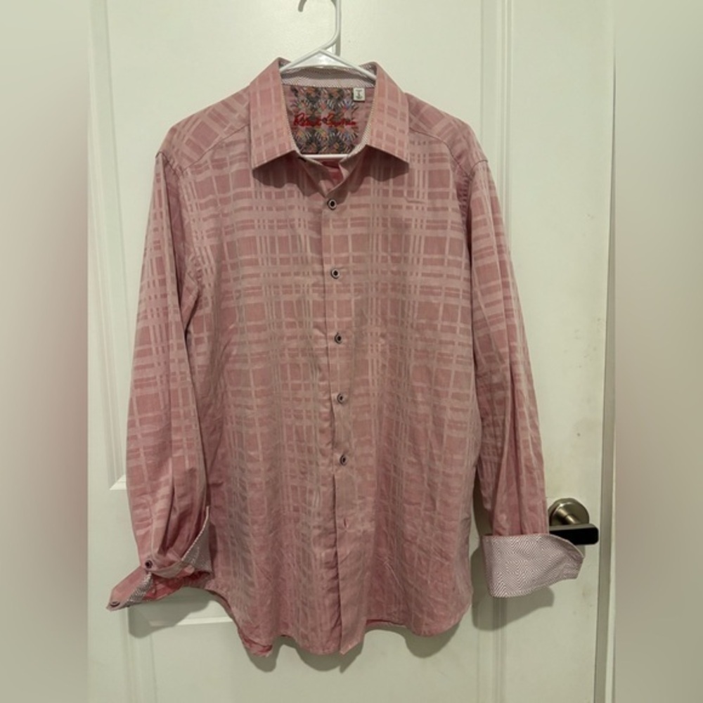 Robert Graham Pink Plaid Casual Button Down Shirt